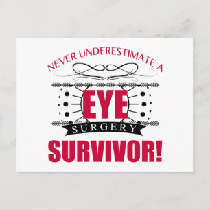 Eye Surgery Survivor Postcard