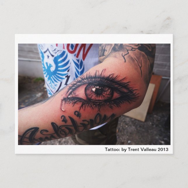 Eye tattoo postcard (Front)