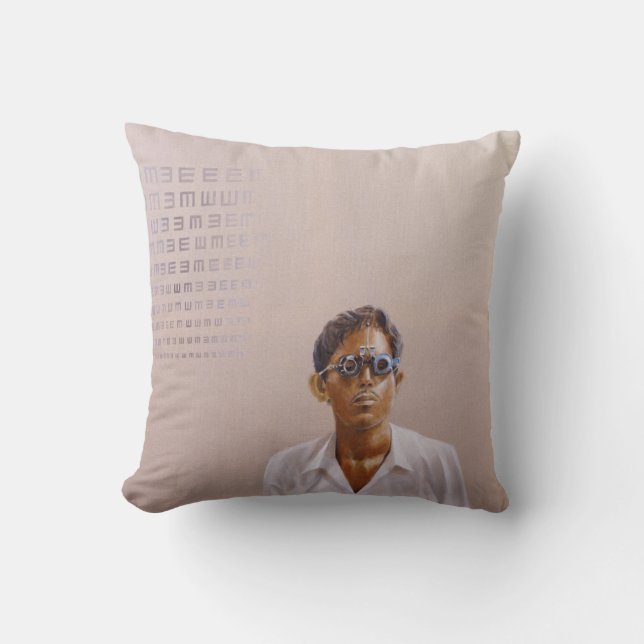 Eye Test 3 Medinipur India Cushion (Front)