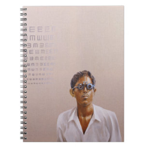 Eye Test 3 Medinipur India Spiral Notebook