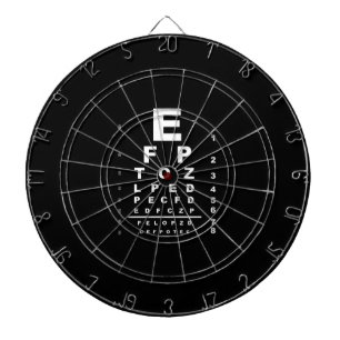 Eye Test Chart Dartboard