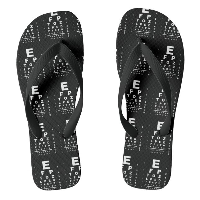 Eye Test Chart Jandals (Footbed)