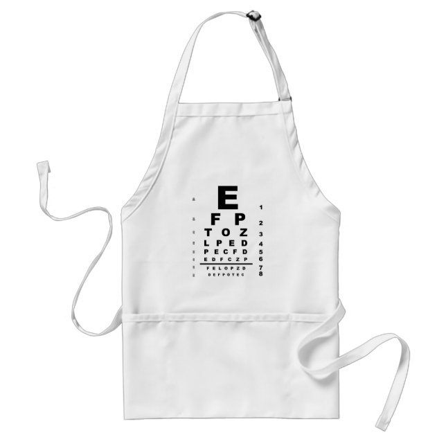 Eye Test Chart Standard Apron (Front)
