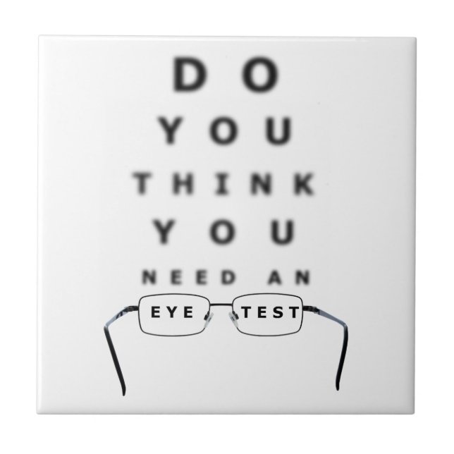 Eye Test Chart Tile (Front)