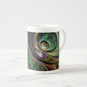 Eye to Eye Abstract Art Bone China Mug