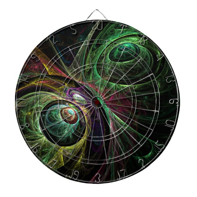 Eye to Eye Abstract Art Dartboard (Front)