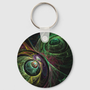 Eye to Eye Abstract Art Keychain