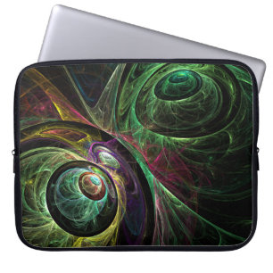 Eye to Eye Abstract Art Laptop Sleeve