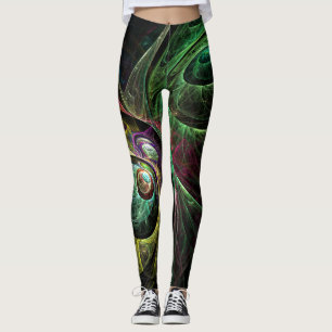 Eye to Eye Abstract Art Leggings