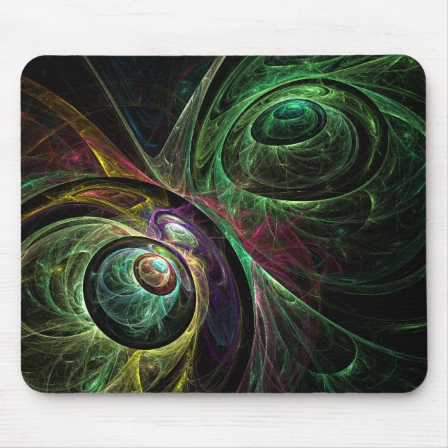 Eye to Eye Abstract Art Mousepad (Front)
