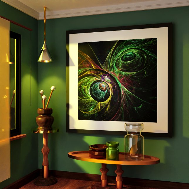 Eye to Eye Abstract Art Print (Eye to Eye Abstract Art Poster)