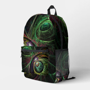Eye to Eye Abstract Art Printed Backpack