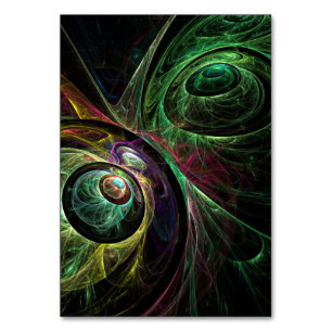 Eye to Eye Abstract Art Table Card
