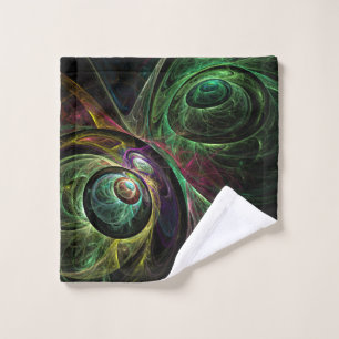 Eye to Eye Abstract Art Wash Cloth