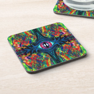Eye Twisted and Trippy Painting Coaster