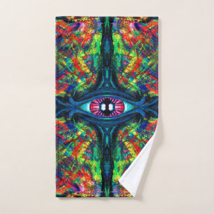 Eye Twisted and Trippy Painting Hand Towel