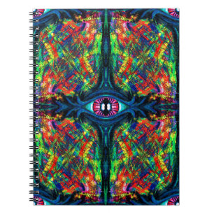 Eye Twisted and Trippy Spiral Notebook