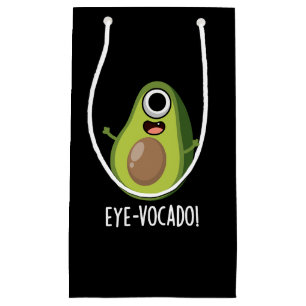 Eye-vocado Funny Avocado Pun Dark BG Small Gift Bag