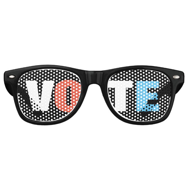 EYE Vote Retro Black Party Glasses (Front)
