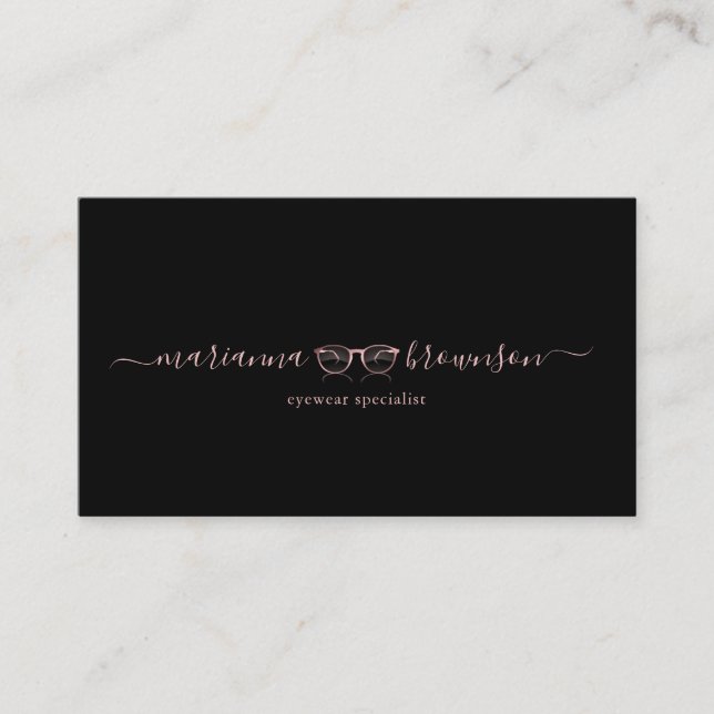 Eye wear business card (Front)