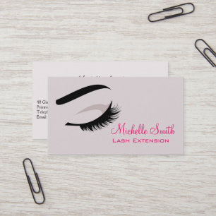 Eye with long lashes Lash Extension business card