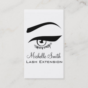 Eye with long lashes Lash Extension business card