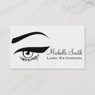Eye with long lashes Lash Extension business card