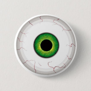 Eyeball 6 Cm Round Badge
