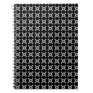 Eyeball-and-Crossbones (dark BG) Notebook