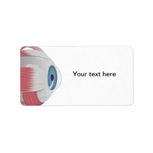 Eyeball Eye address Label