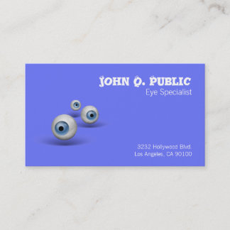 Eyeball Eye Specialist Business Card