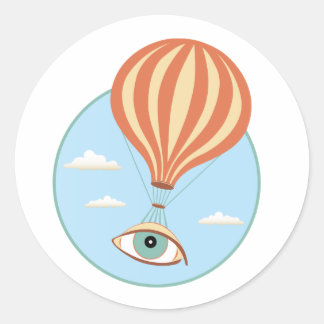 Eyeball Hot Air Balloon Sticker