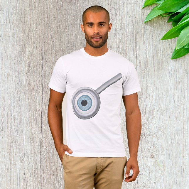 Eyeball Magnifying Glass Fun Eye Inspection  T-Shirt (Creator Uploaded)
