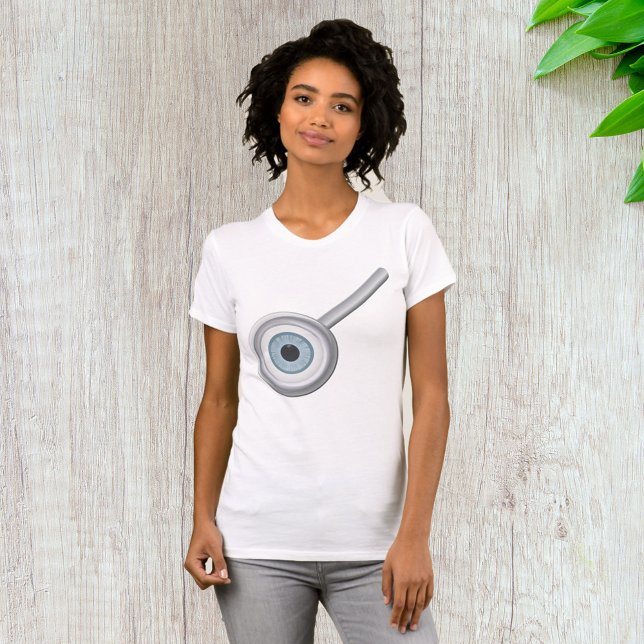 Eyeball Magnifying Glass Fun Eye Inspection  T-Shirt (Creator Uploaded)