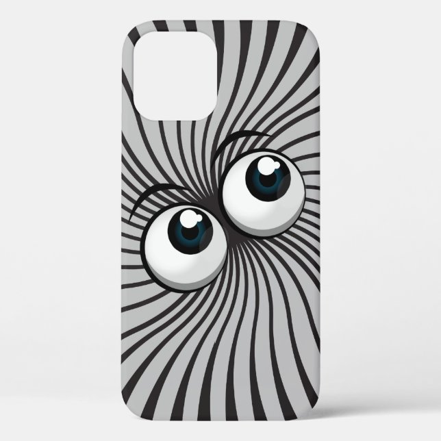 Eyeball Mania on grey Case-Mate iPhone Case (Back)