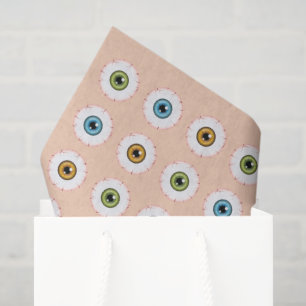 Eyeball Pattern Creepy Bloodshot Halloween Eyes Tissue Paper