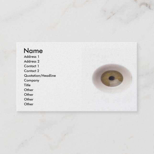 Eyeballs Business Card (Front)