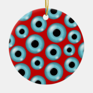 Eyeballs Ceramic Tree Decoration