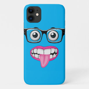 eyeballs with glasses and mouth Case-Mate iPhone case