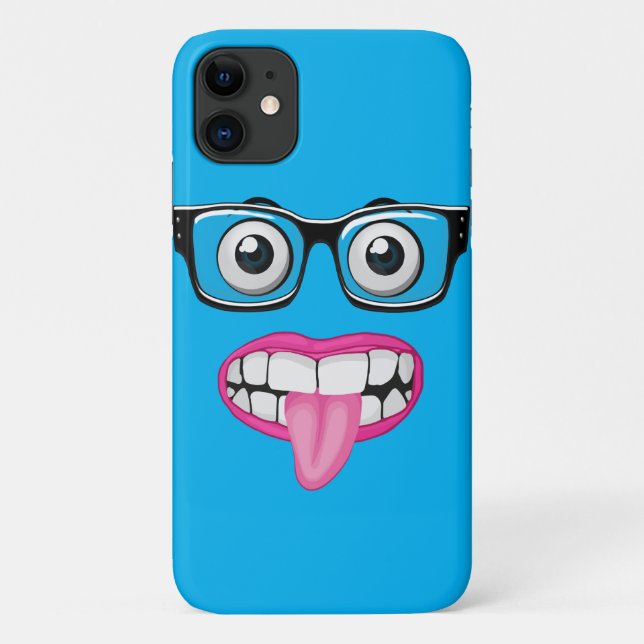 eyeballs with glasses and mouth Case-Mate iPhone case (Back)