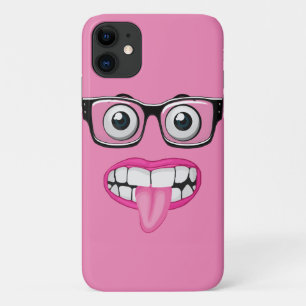 eyeballs with glasses and mouth Case-Mate iPhone case