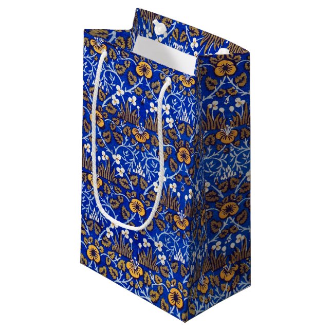 Eyebright Pattern, William Morris Small Gift Bag (Front Angled)
