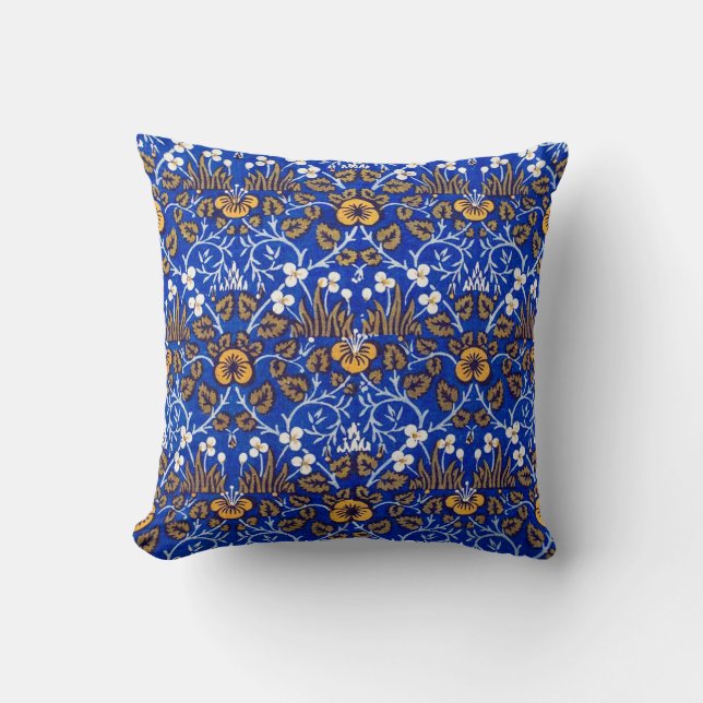 Eyebright Pattern, William Morris Throw Pillow (Front)