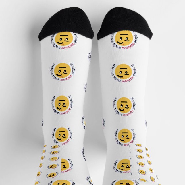 Eyebrow Sass: A Raised Eyebrow Works Wonders Socks (Top)
