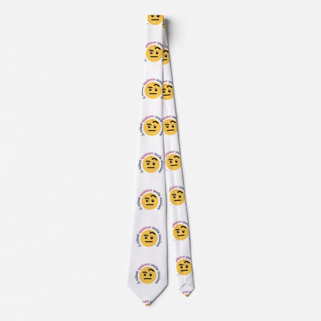 Eyebrow Sass: A Raised Eyebrow Works Wonders Tie (Front)