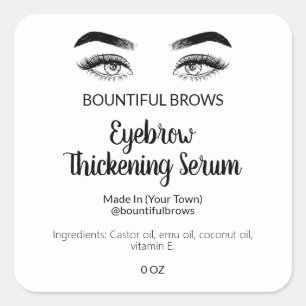 Eyebrow Thickening Serum Eye And Brow Labels