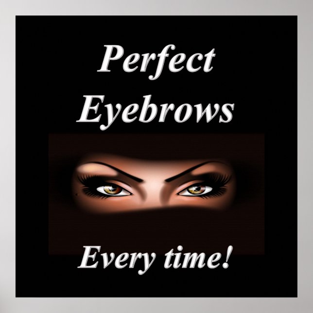 Eyebrows Haircut Sale Poster Matte (Front)