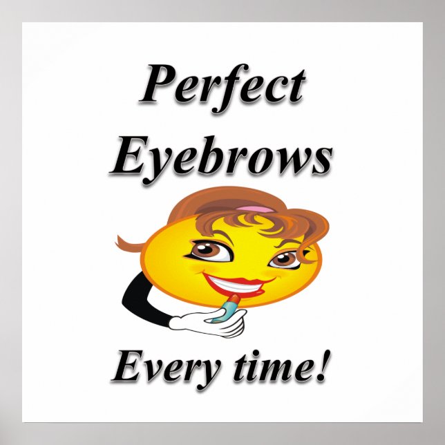 Eyebrows Haircut Sale Poster Matte (Front)