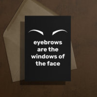 Eyebrows Pun Sympathy Card