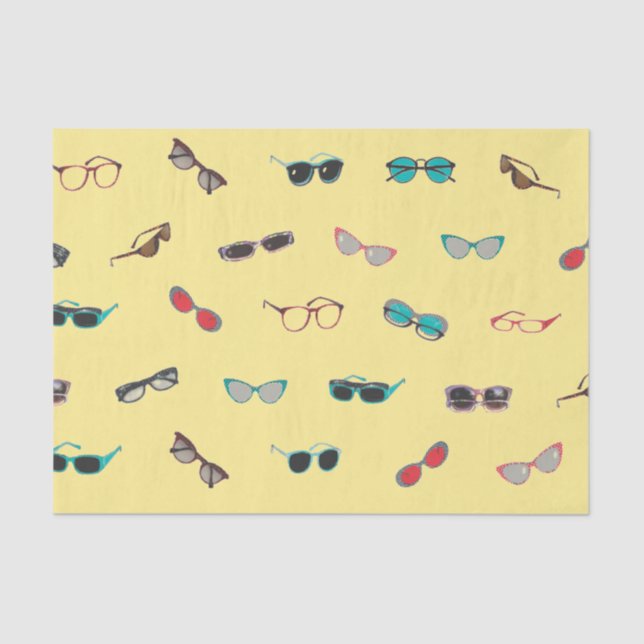 Eyeglasses and Sunglasses Gift Tissue Paper (Front)
